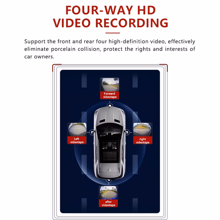Wemaer OEM Universal 3D 360 Panoramic Android Stereo Auto Radio DSP Car Video TV Player GPS Navigation WiFi 10.1/9 Inch 2.5D 2+32g Touch Screen 360 Car Camera