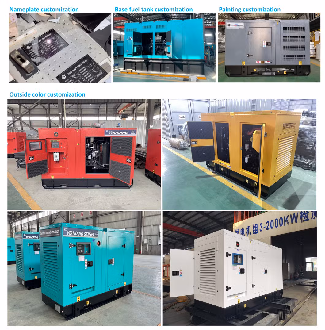 Cummins/Deutz/Yuchai Power Plant with Canopy Soundproof Power-Generating-Sets 1200kw 1500kVA Silent Industries Generator Diesel Generator