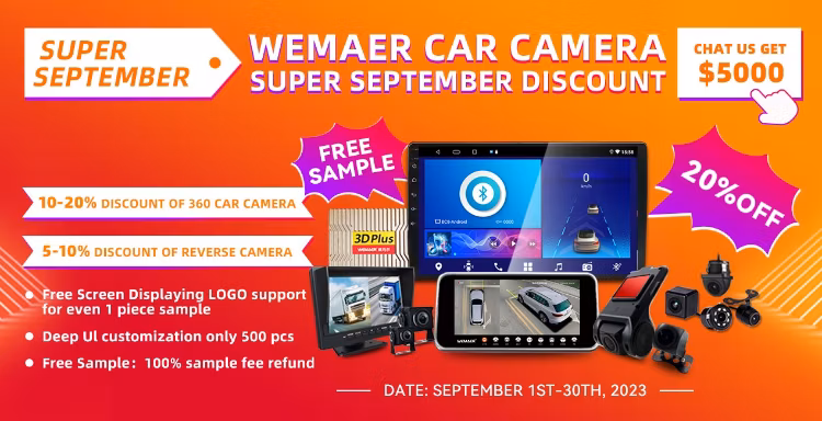 Wemaer OEM Universal 3D 360 Panoramic Android Stereo Auto Radio DSP Car Video TV Player GPS Navigation WiFi 10.1/9 Inch 2.5D 2+32g Touch Screen 360 Car Camera