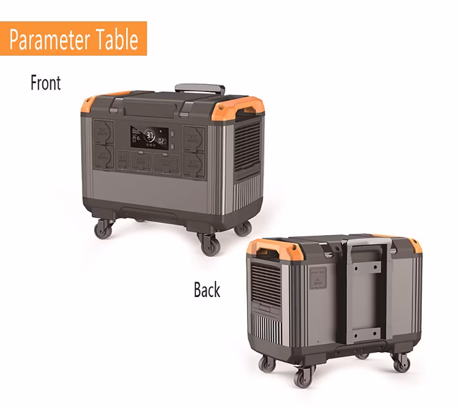 Portable 3000W Power Station with Solar Panel 2688wh LiFePO4 Battery Generator Energy