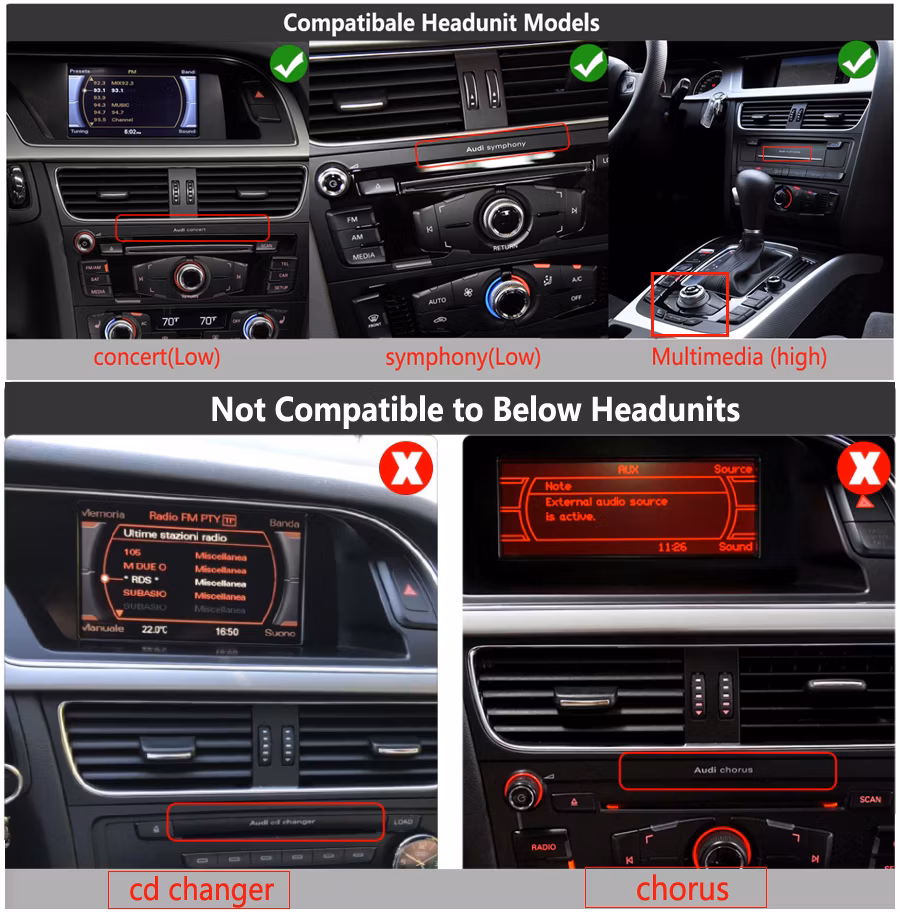 8.8inch Car Head Unit for Audi A4 B8 2009-2012 Multimedia Player Android 10.0 Car Radio DVD WiFi Google SWC Bt GPS Carplay