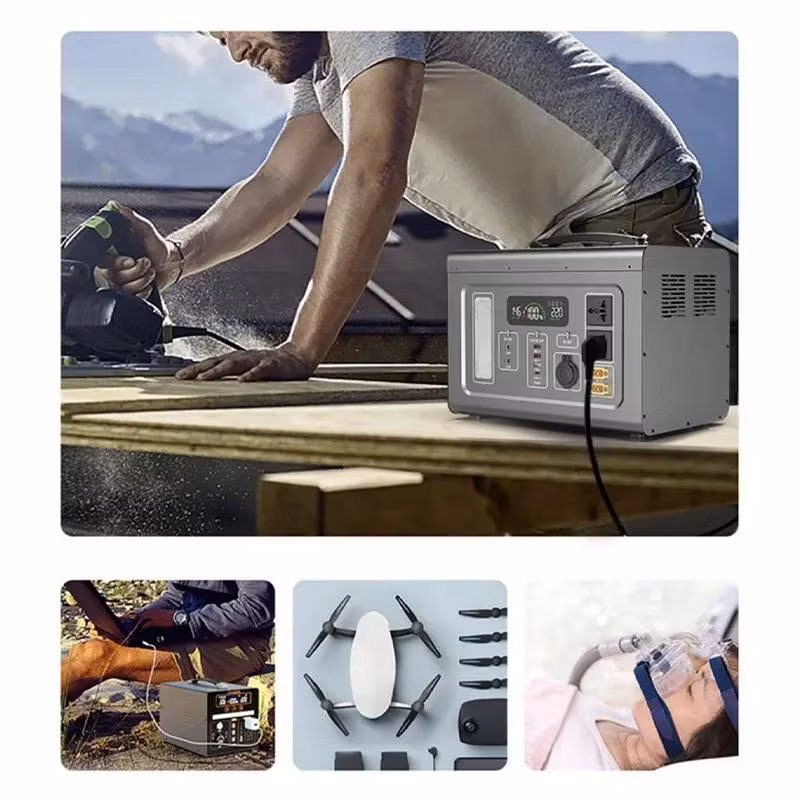 Home Solar Camping Power Generator 110V 220V 1500 Watts Outdoor Portable Power Station
