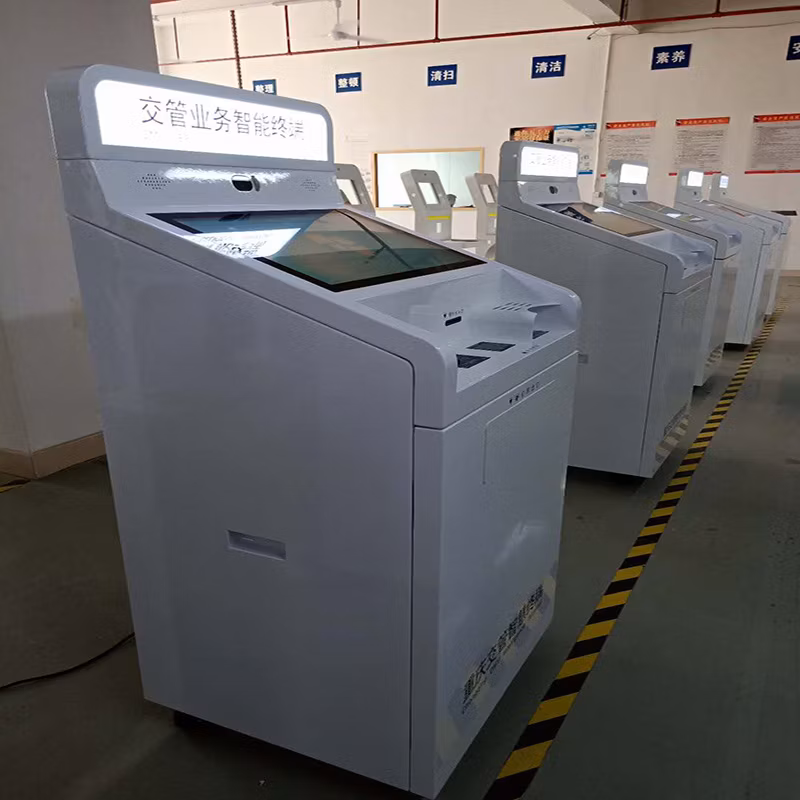 Multi-Design Touchscreen Fingerprint ID Mrz Scanner Manufacturer Kyc Customer Management Hospital Register Check-in Kiosk