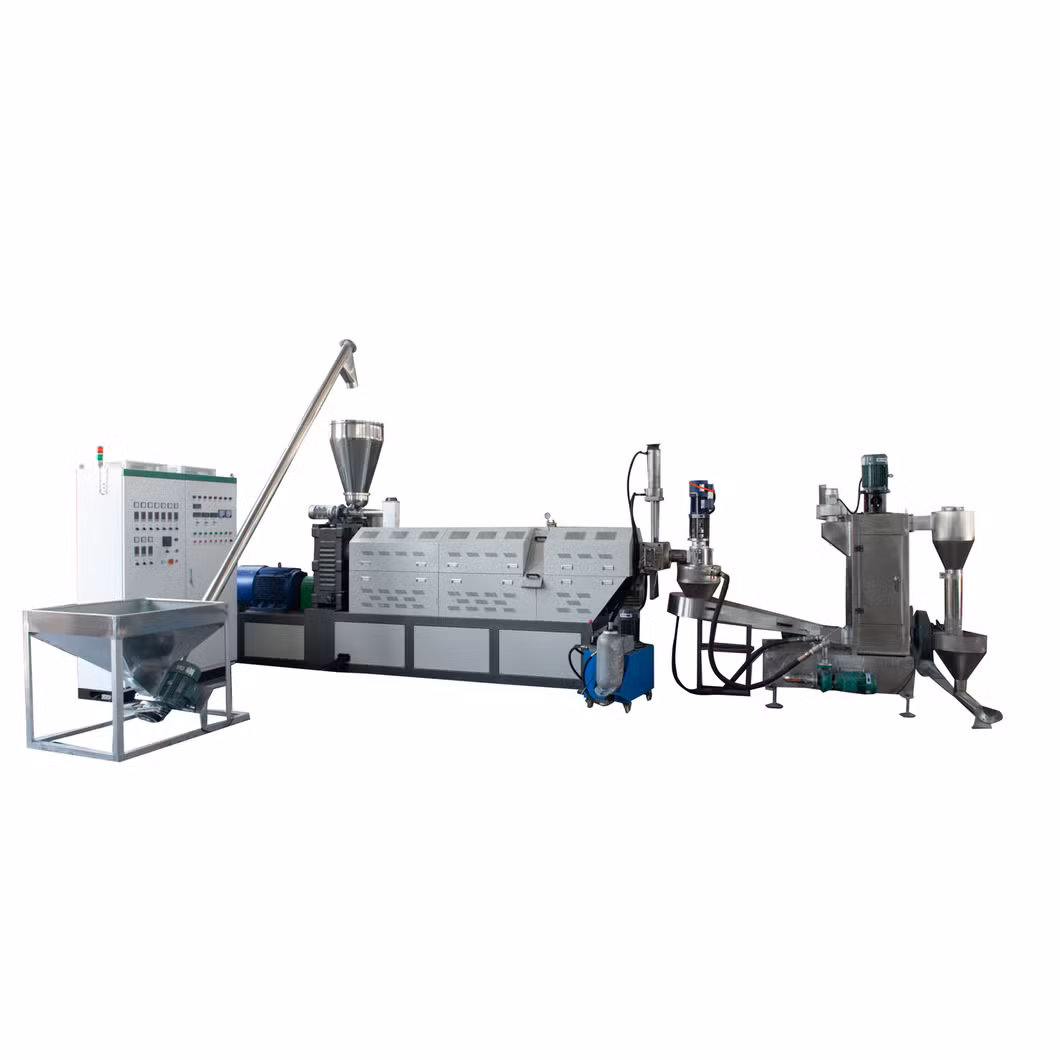 Waste Plastic PE PP Agricultural Findustrial Film Woven Jumbo Bag ABS PC Drum Recycling Machine Double Rank Plastic Granulating Machine Pelletizing Machine