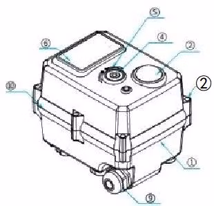 12V DC 4-20mA 50nm Electric Rotary Actuator on off Type Quarter Turn Electric Valve Actuator Motorized Actuator