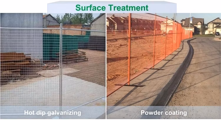 Standard Powder Coated Temporary Fence /Construction Temp Fence