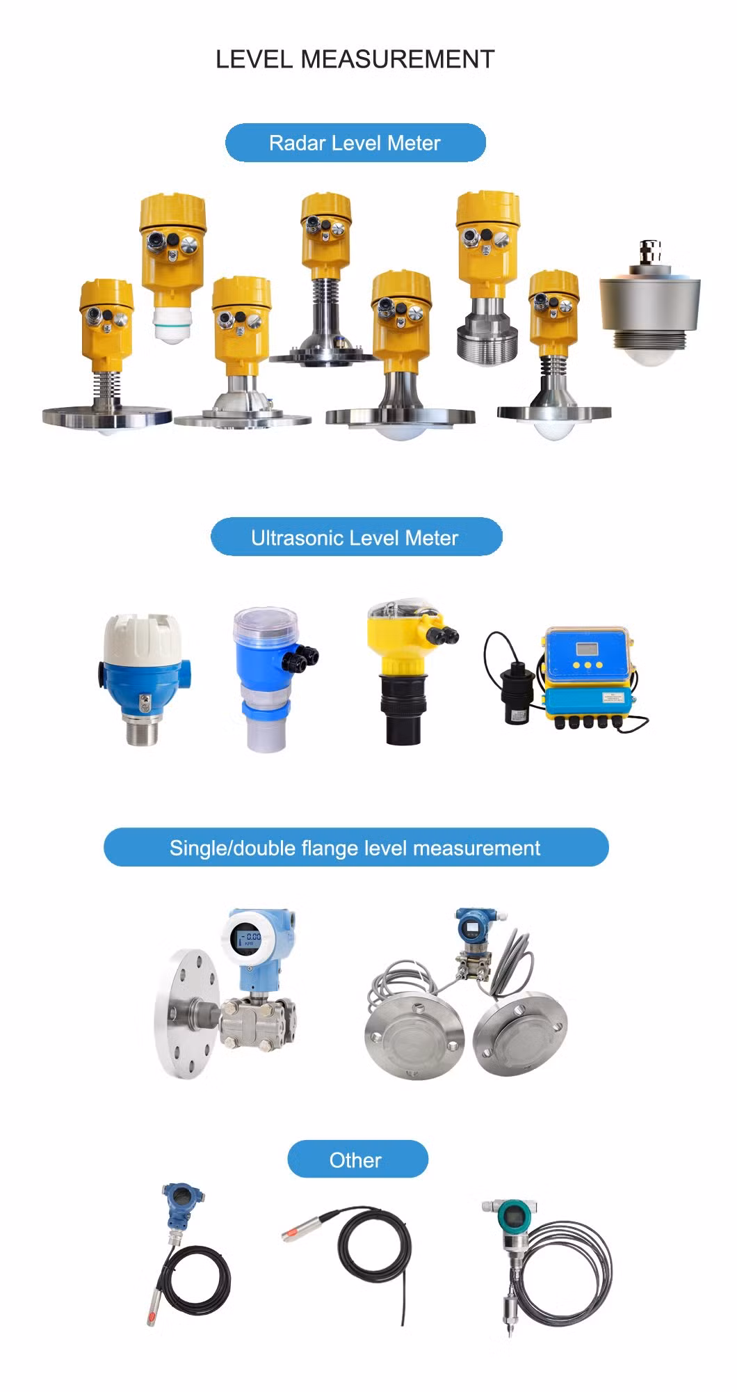 Low Temperature Resistance Compact Radar Level Gauge for Liquid Oil Solid Fuel