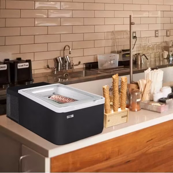 Counter Top Mini Ice Cream Display Freezer/Gelato