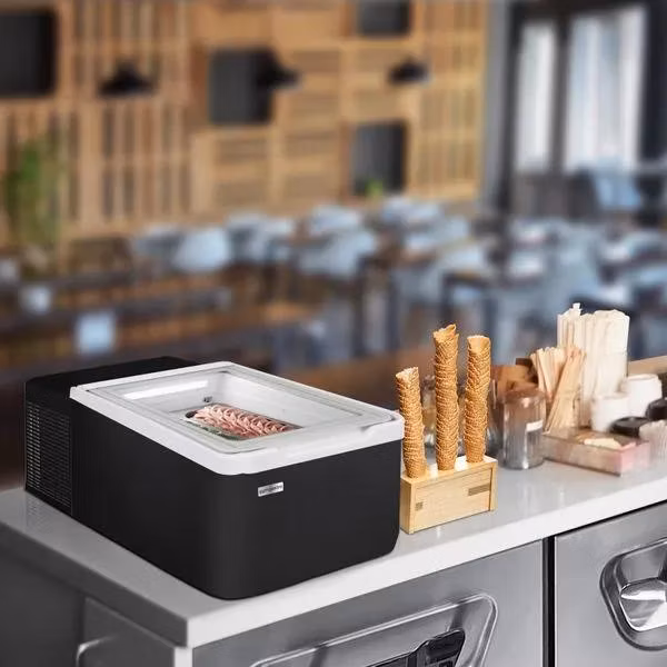 Counter Top Mini Ice Cream Display Freezer/Gelato