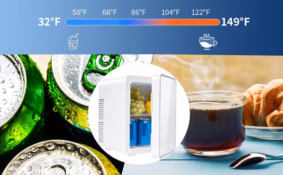 20L Factory Double Temperature Small Cosmetic Skincare Makeup Beauty Fridge Refrigerator