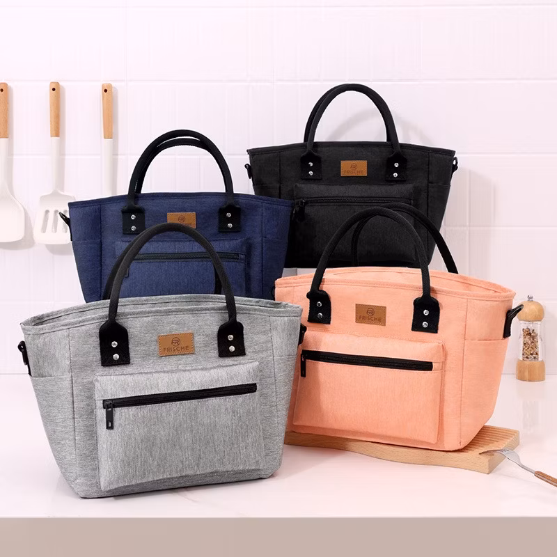 Waterproof Insulated Floral Lunch Box with Shoulder Strap Reusable Cooler Backpack for Work Picnic Camping