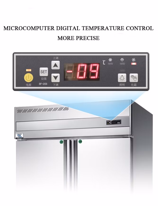Wholesale Price Mini Commercial Kitchen Restaurant Fridge Cooler Showcase Single/ Double Door Deep Freezer Fast Freezer Cabinets Upright Refrigerator