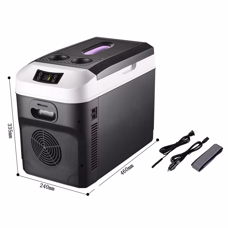 Car Home Mini Refrigerator Portable DC12-DC24V UK 220V Food Drink Freezer Cooler Outdoor Picnic Food Cooling Warming Fridge
