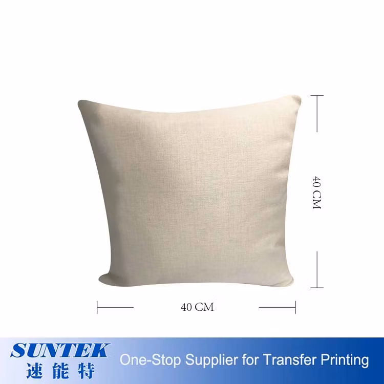 Comfortable Blank Sublimation Linen Pillow Case Custom Cushion Cover