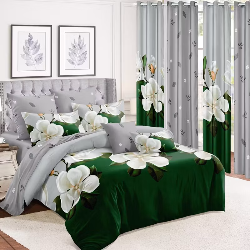 12PCS Home Textiles High Quality Bedsheets Bed Linen Red Polyester Microfiber Polyester Printing Comforter Duvet Cover Bedspread Set Supplier