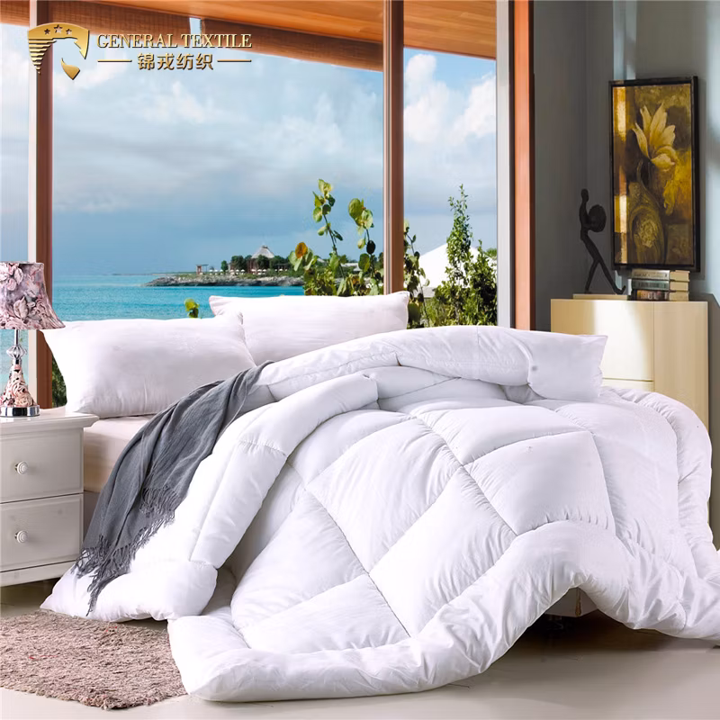Hotel Soft Comfortable Promotional Hollow Fiber Alternative Comforter/ Duvet/ Bed Quilt