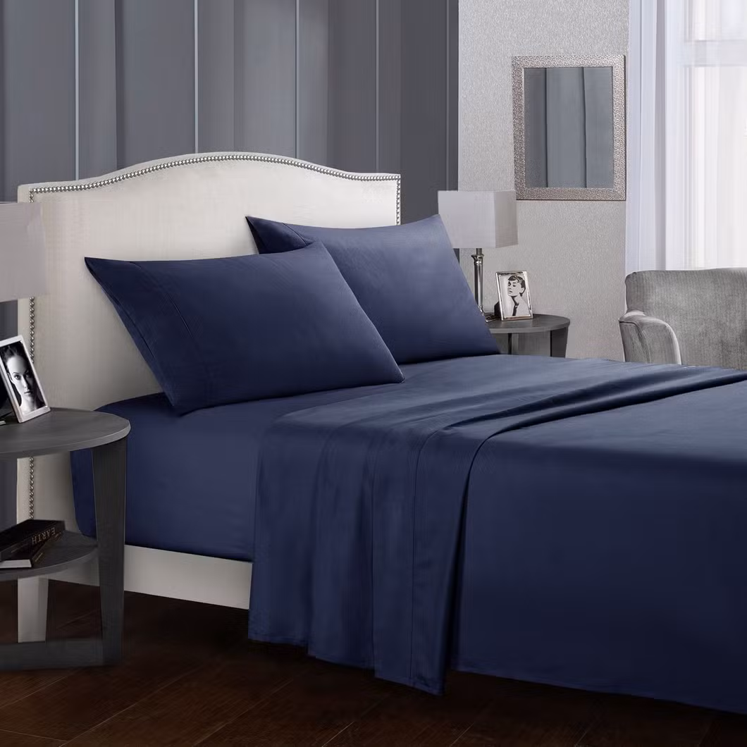 Customized Design Softness Solid Color Bed Sheet Flat Sheet for Sale (JRD149)