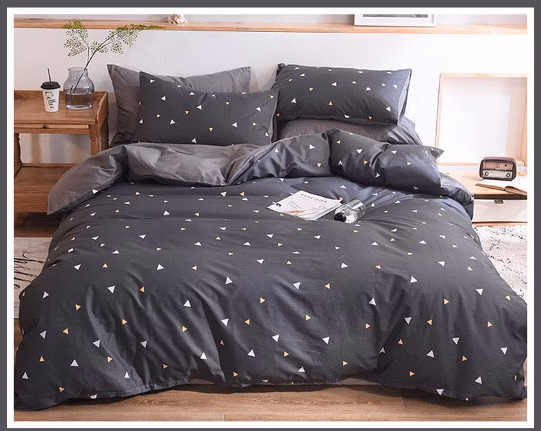 100% Cotton Embroidered Bed Sheet Duvet Cover Fitted Sheet Home