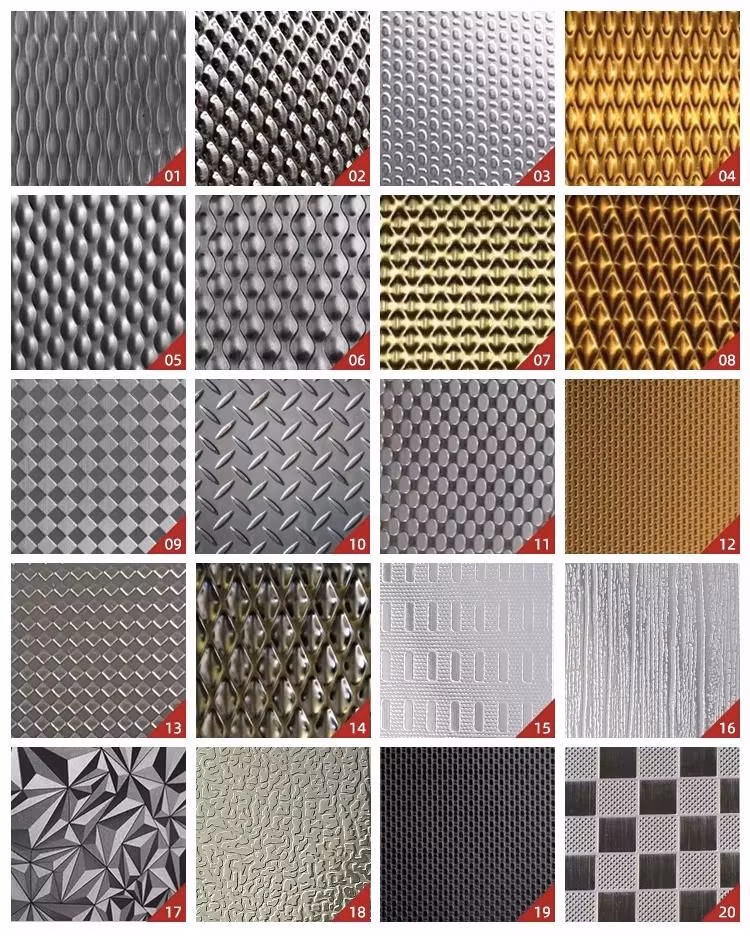 Custom Embossed 5wl 6wl Linen 304 Stainless Steel Decorative Sheet