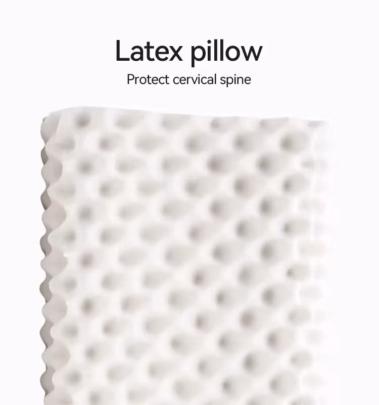 Negative Ion Natural Latex Wave and Massage Pillow for Easy Sleeping