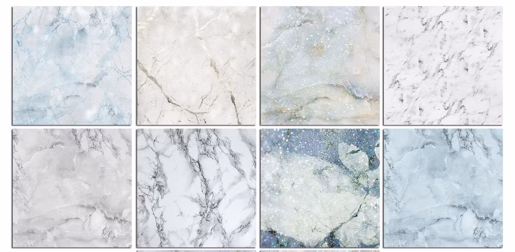 Modern Style Waterproof PVC UV Marble Sheet Printing Design Wall Decor