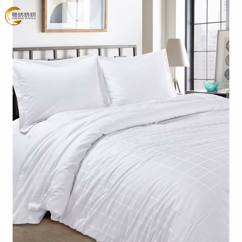 Wholesale Home Textile 100% Cotton Comforter Bed Linen Solid Sham Sheet Pillowcase