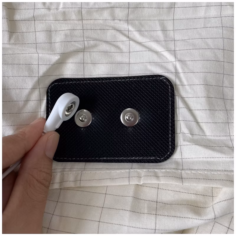 Gray Conductive Cotton Grounding Earthing Bed Sheet Sleeping Aid Earth Ground Healthy Made with Silver Coated Conductive Fiber