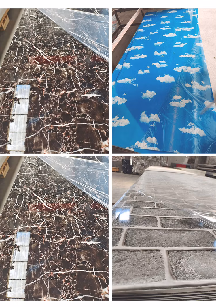 1.22m*2.44m Easy Install Home Bedroom Interior Decorative UV Marble Sheet