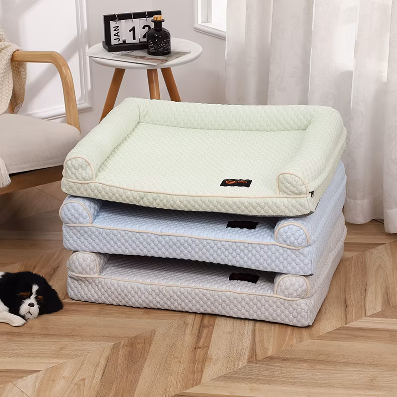 High Quality Summer Cooling Pet Bed Breathable Cat Memory Foam Anti-Slip Large Pet Dog Mat Bed
