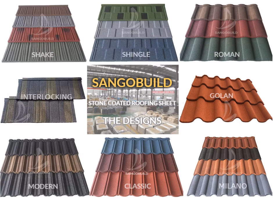 Island Hotel Project Roofing Materials Stone Tiles Zinc Aluminum Roofing Sheets in Jamaica