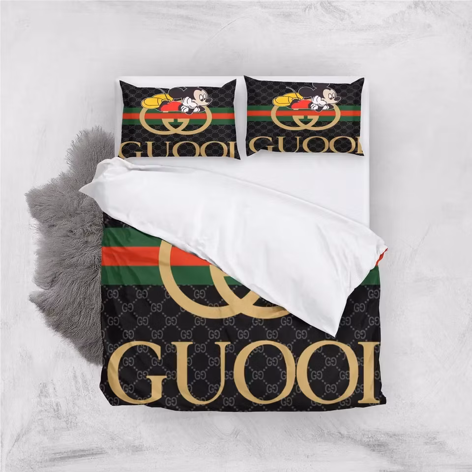 Set - Hotel Luxury Bed Designers Sheets Bedding Set Luxury Queen Size Silk Satin Bedding 4 Sheets
