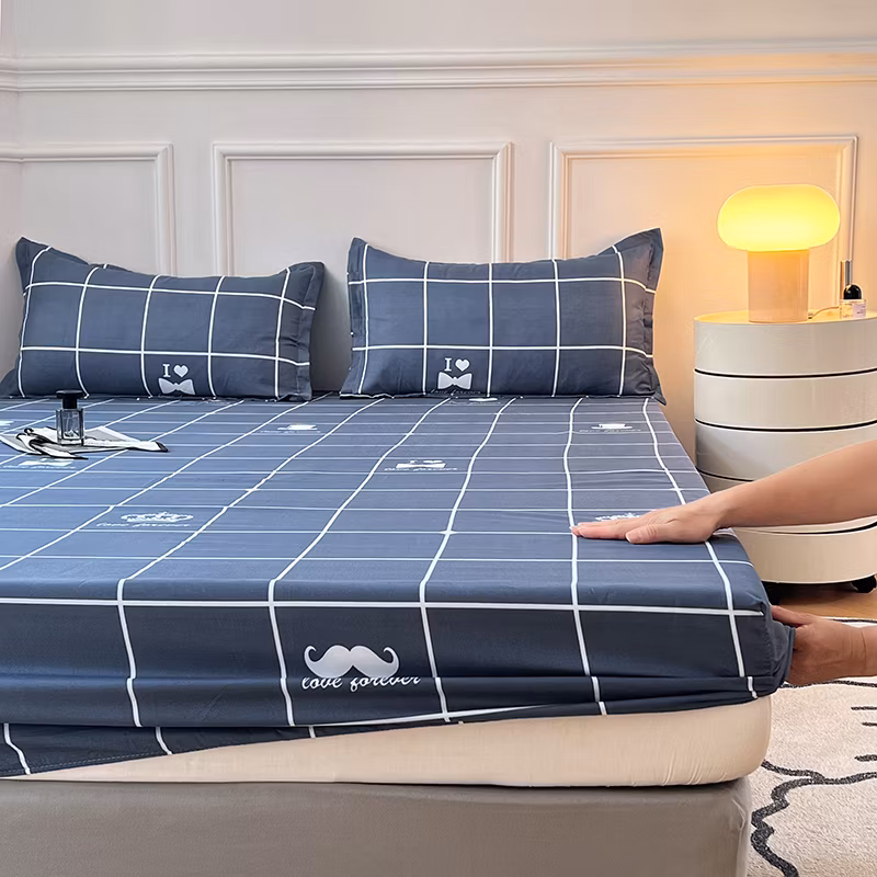 Bed Sheets Set Wholesale 3PCS Bed Set with Fitted Sheet for Hotel and Home Decoration