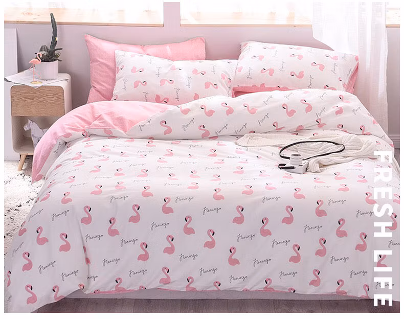 100% Cotton Embroidered Bed Sheet Duvet Cover Fitted Sheet Home