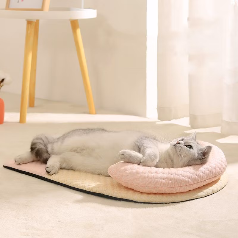 Ice Pads Soft Cozy Cats Small Dogs Sleeping Pillow Pet Calming Mat Bed for Summer Self Cooling