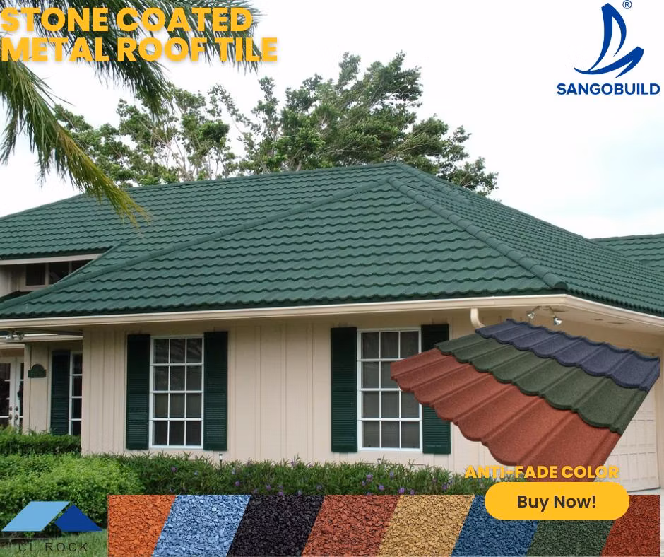 Light Weight Building Materials Roofing Aluzinc Stone Coated Metal Roof Tile Steel Sheet for Villa Roof House Top/Hotel