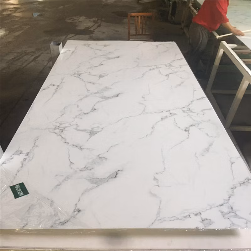 Modern Style Waterproof PVC UV Marble Sheet Printing Design Wall Decor