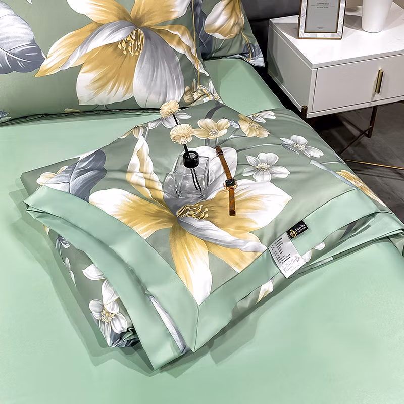 Fashion Hot Sale Hotel Home Luxury Bedding Set 100% T Encel Bet Sheet Linen Bedding
