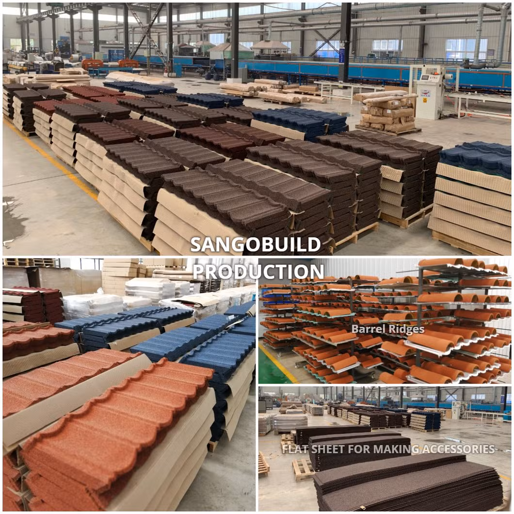 Island Hotel Project Roofing Materials Stone Tiles Zinc Aluminum Roofing Sheets in Jamaica