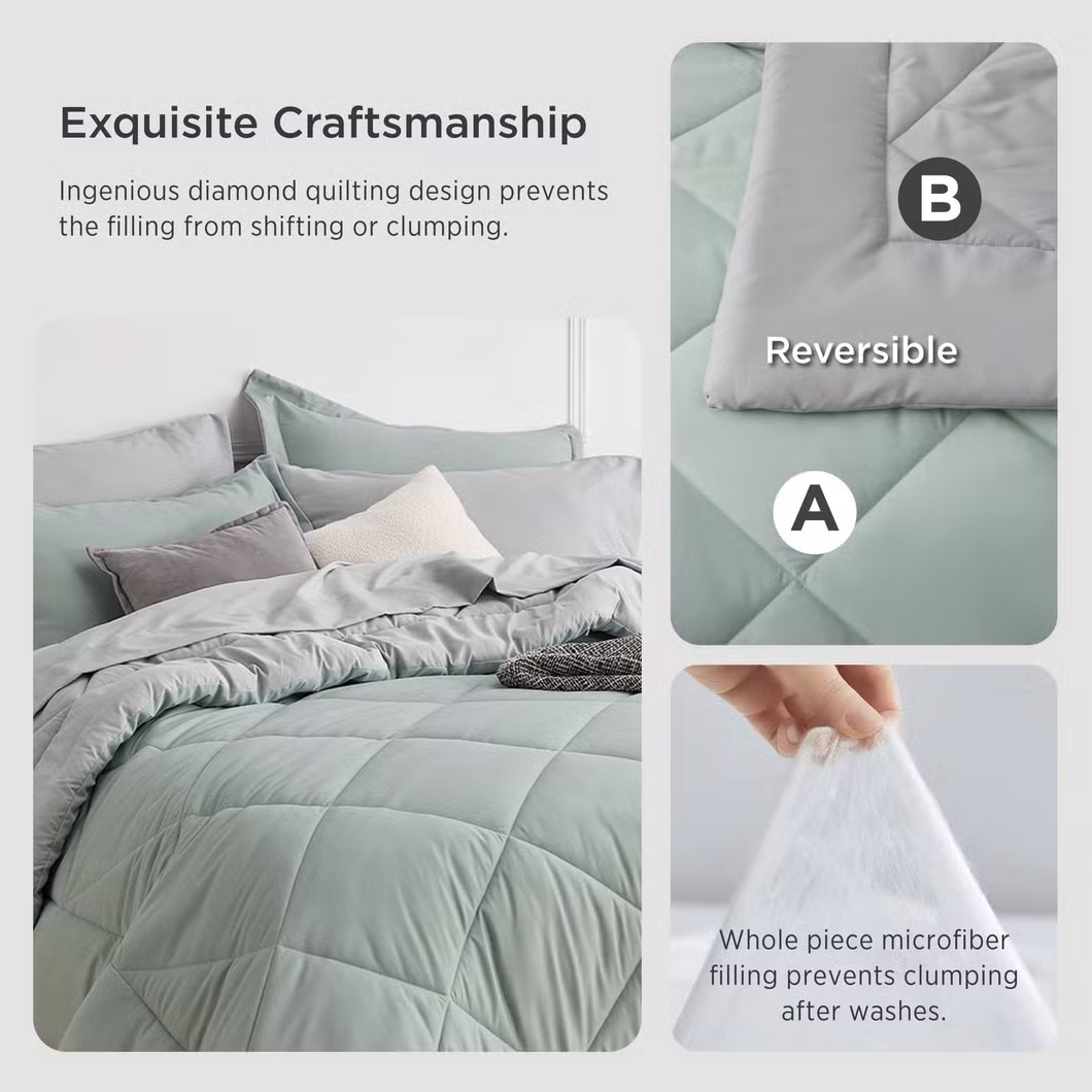 Premium Custom Logo Hotel Bed Linen Duvet Cover Bed Sheet Hotel Bedding Set