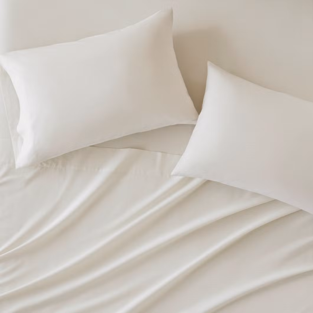 Wholesale Home Textile 100% Cotton Bedsheet Bedding Sets 144tc Solid Bed Sheet