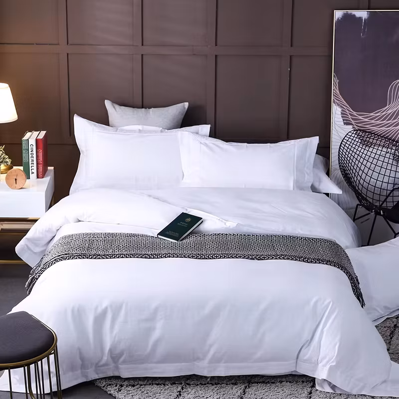 Stripe Cotton King Size Bed Linen Duvet Cover Bedding for Hotel Use