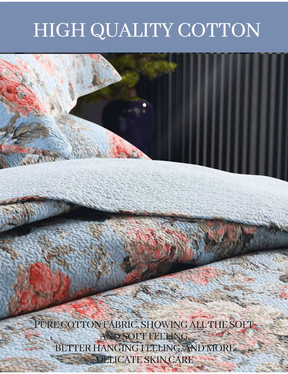 High Quality Quilt Bedspread Bedding Sets Collections Microfiber Bedspread Set