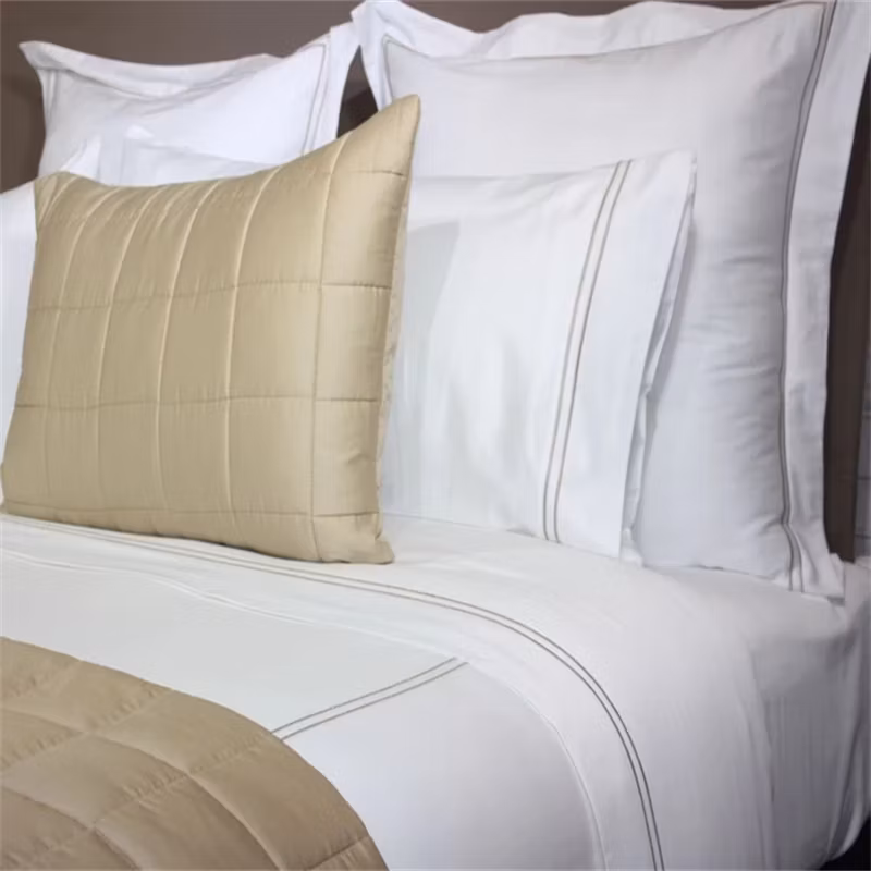 100% Cotton Bed Sheet 210t Plain White 92&quot;*110&quot;