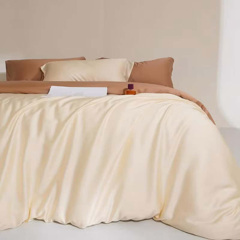 100% Lyocell 300tc Luxury 4pieces Duvet Cover Sheets Bedding Set for Bedroom