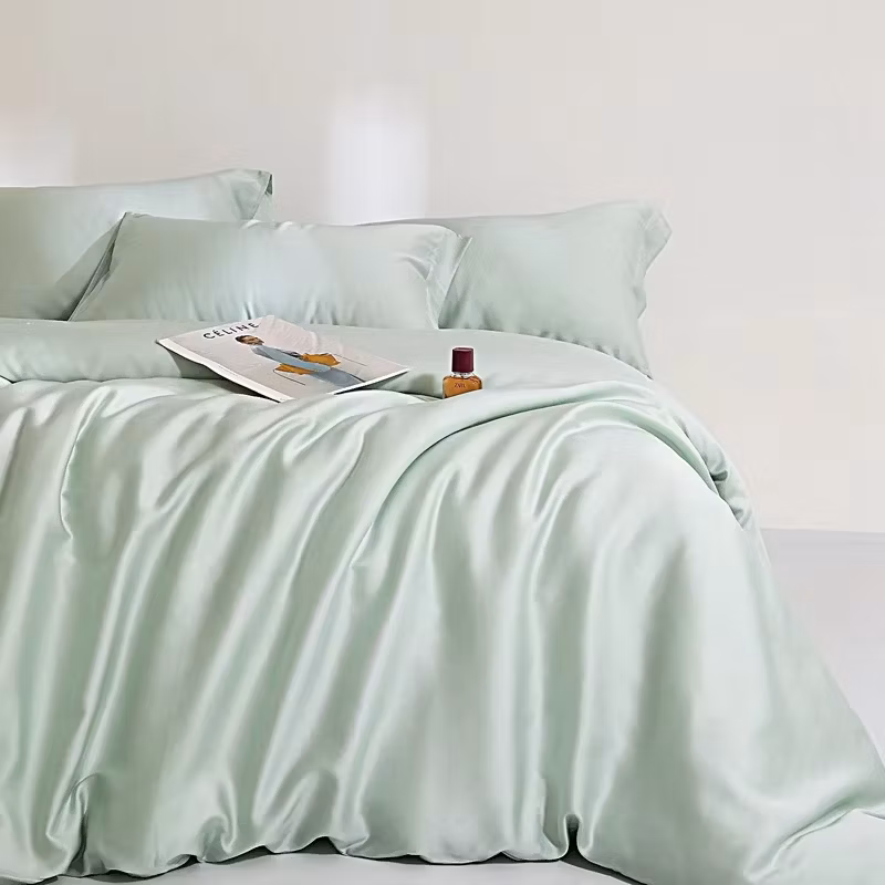 100% Lyocell 300tc Luxury 4pieces Duvet Cover Sheets Bedding Set for Bedroom
