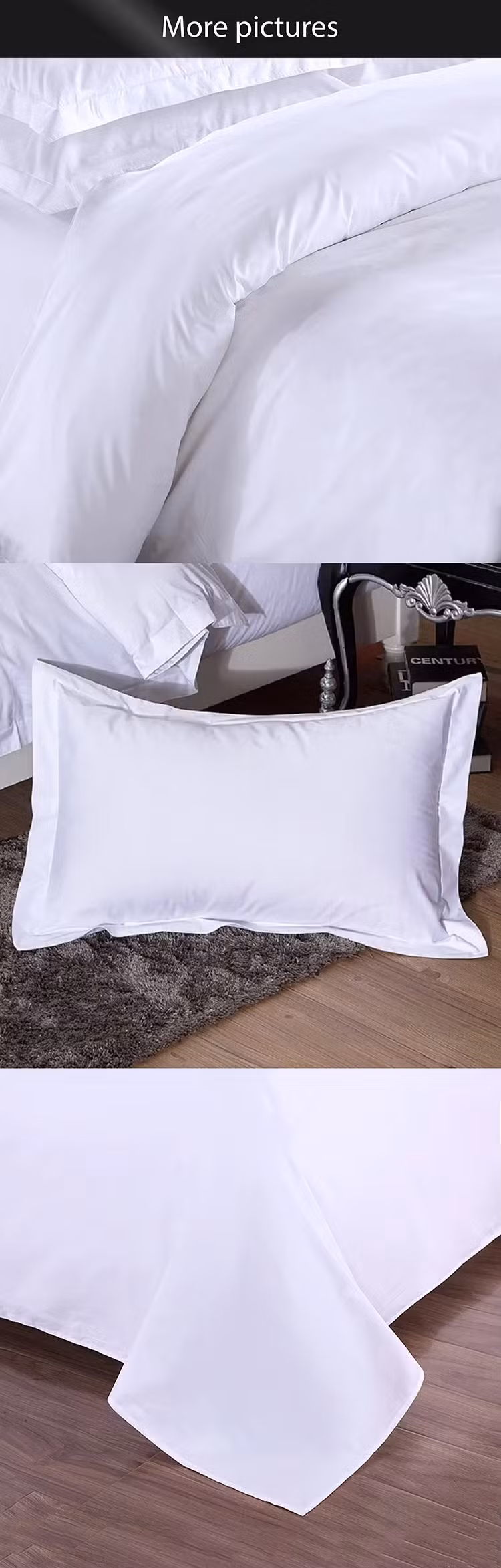 100% Cotton Quilts 800t Bed Sheet Flat Sheet Duvet Cover Bedsheet Set