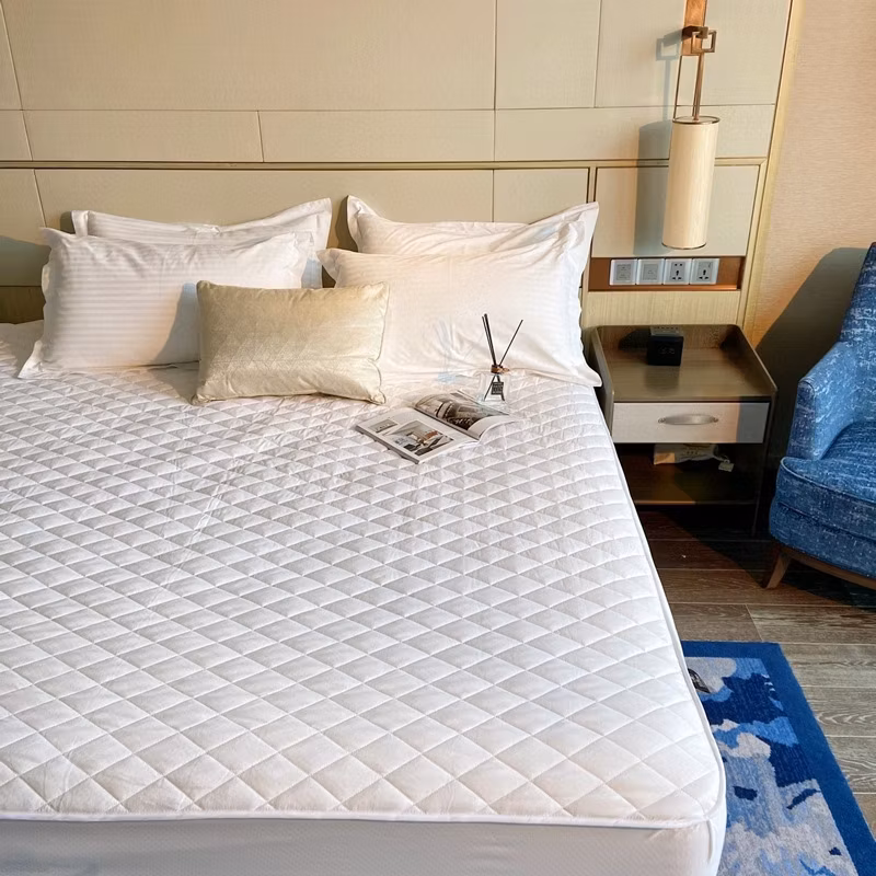 Wholesale Custom High Quality Soft Hotel Bed Cotton Sheet Cover Home Fitted Sheet