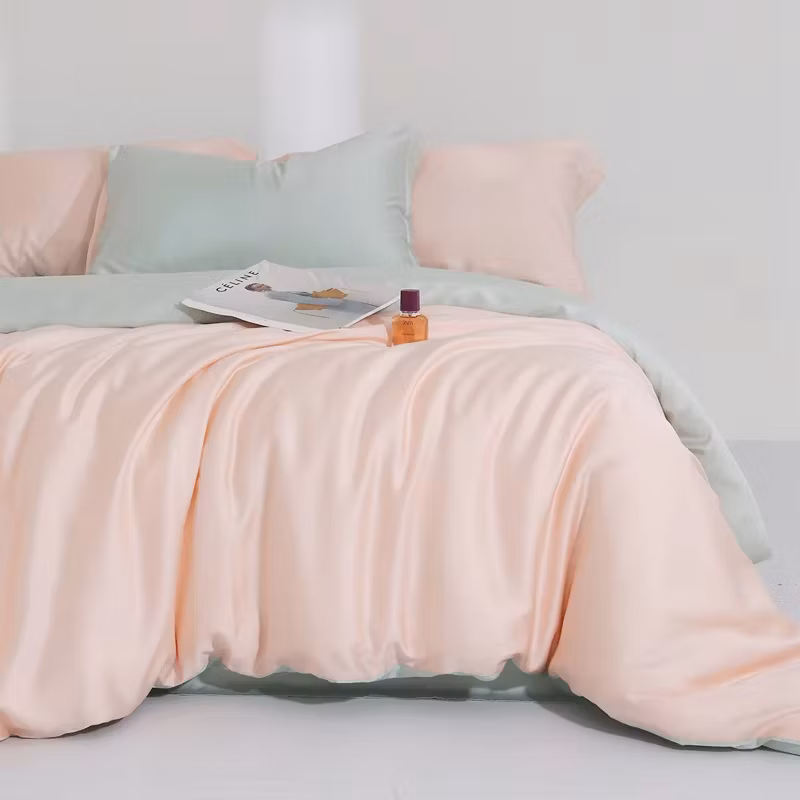 100% Lyocell 300tc Luxury 4pieces Duvet Cover Sheets Bedding Set for Bedroom