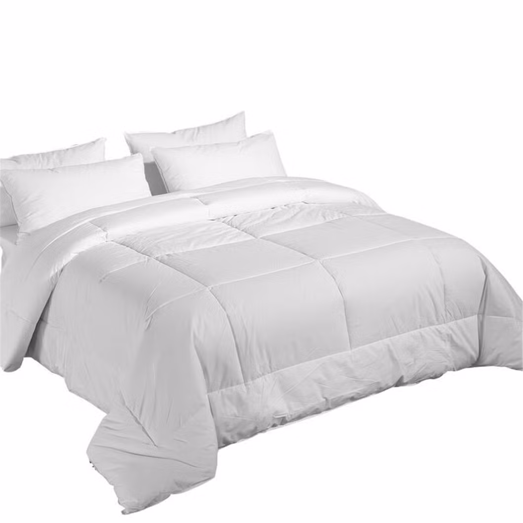 Free Sample Bed Sheet Storage Polyester Comforter Black Quilted Bedding Fitted Sheets