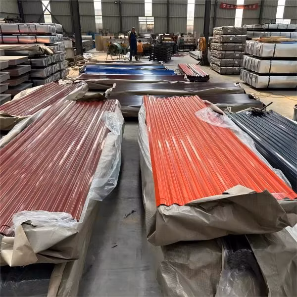 Hot Rolled Galvanized Roof Sheet PPGI Corrugated Roofing Sheet Colour Coated Roofing Sheets
